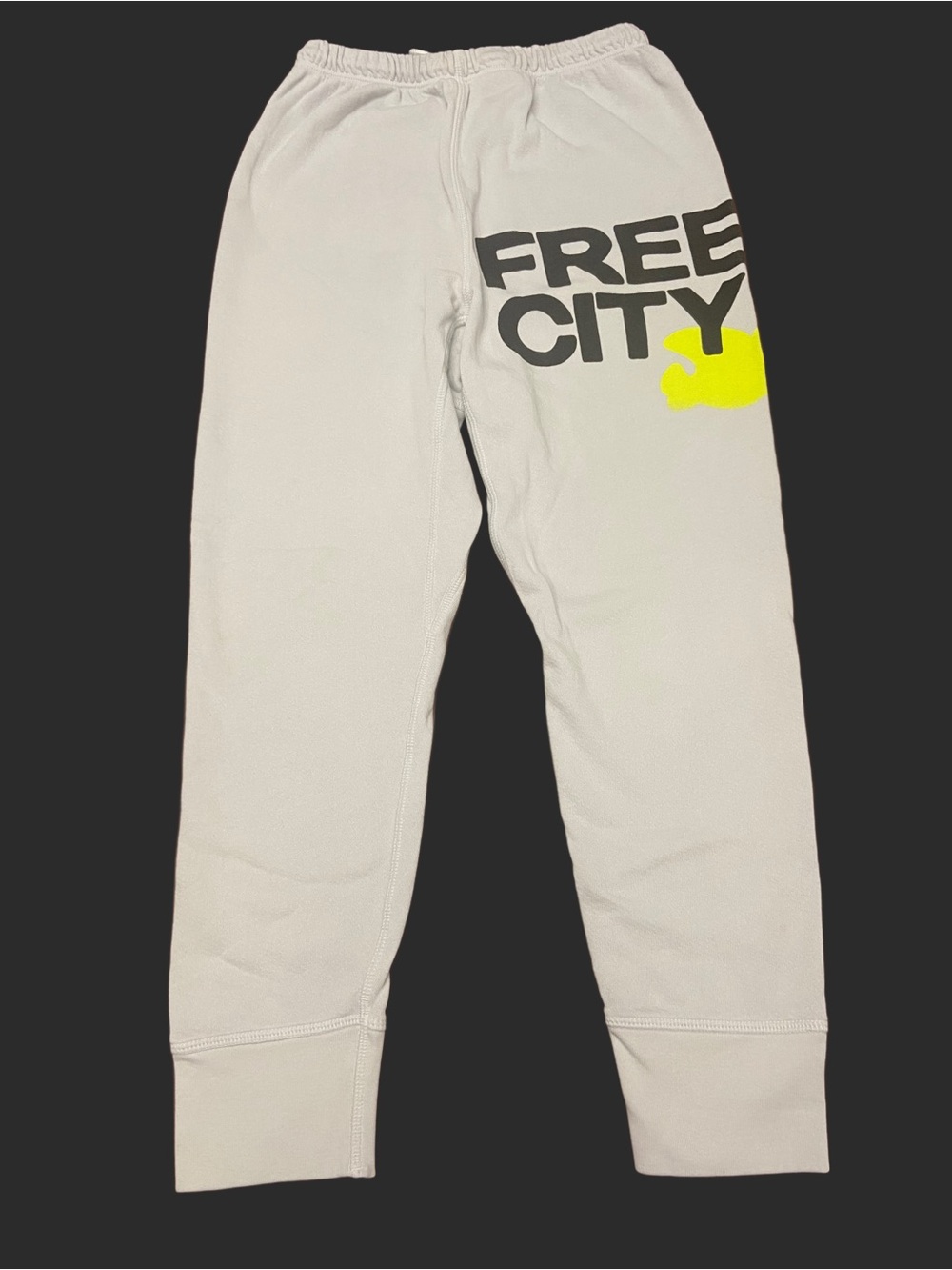 Freecity Logo Sweatpants in
Stardust Grey -Unisex Size XS-
3/4 Length 23" Inseam - Picture 4 of 10
